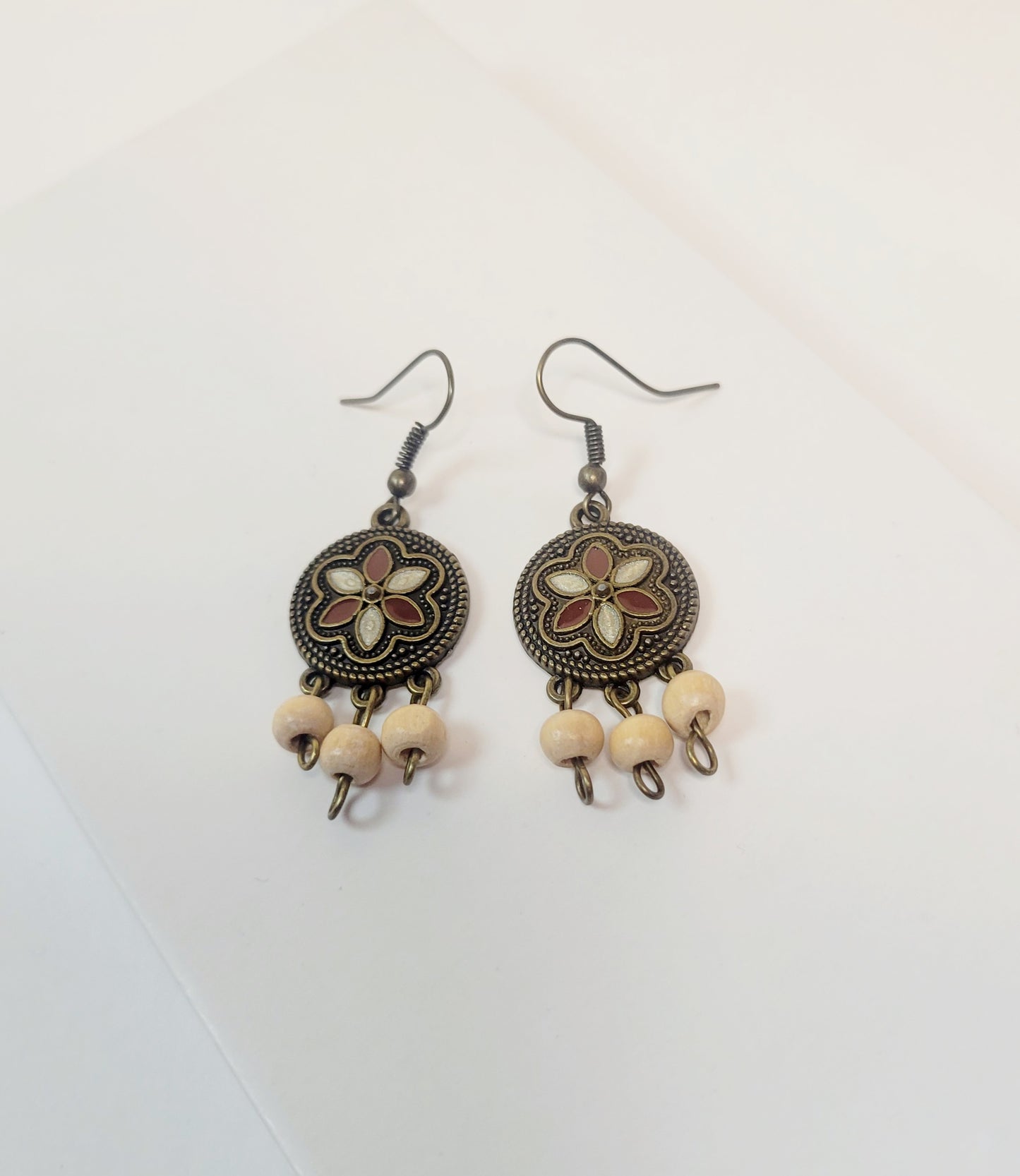 Boho Drop Circle Earings