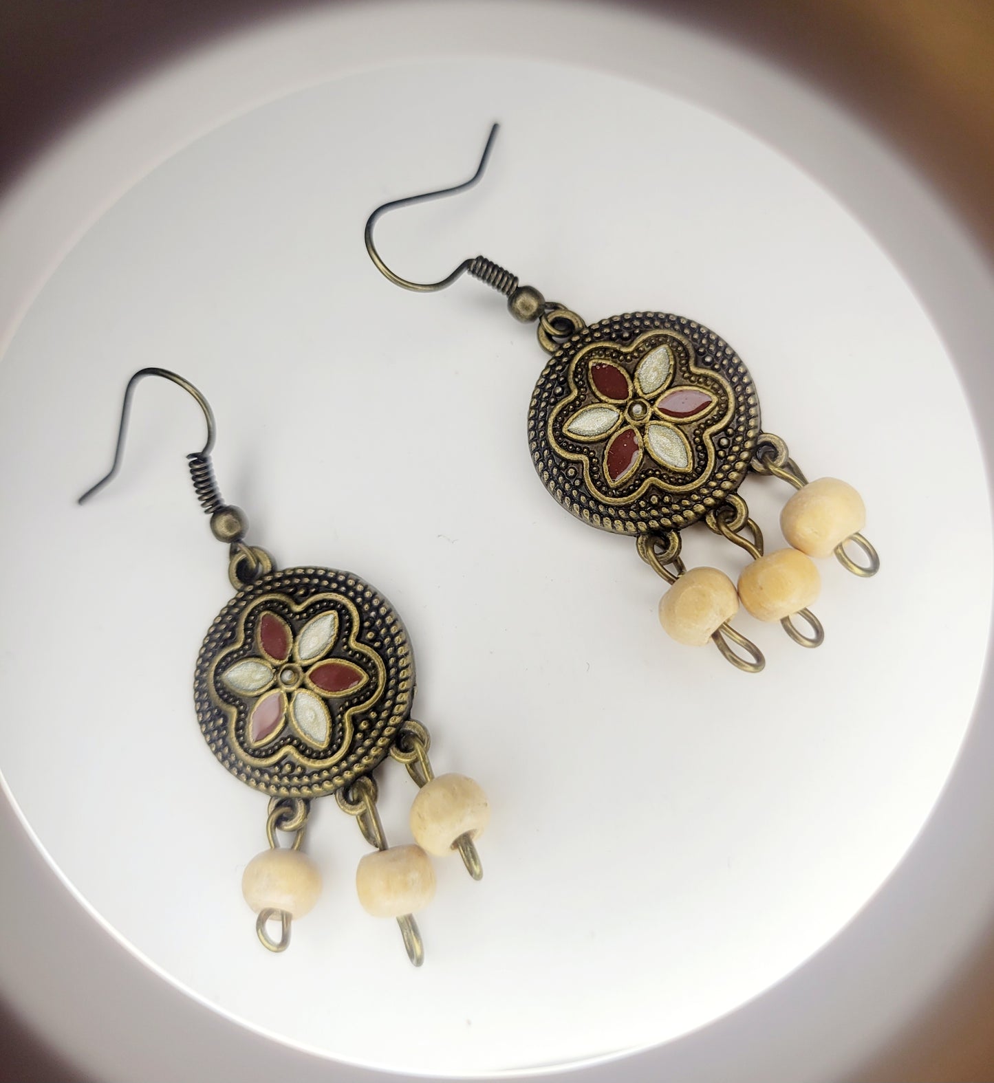 Boho Drop Circle Earings
