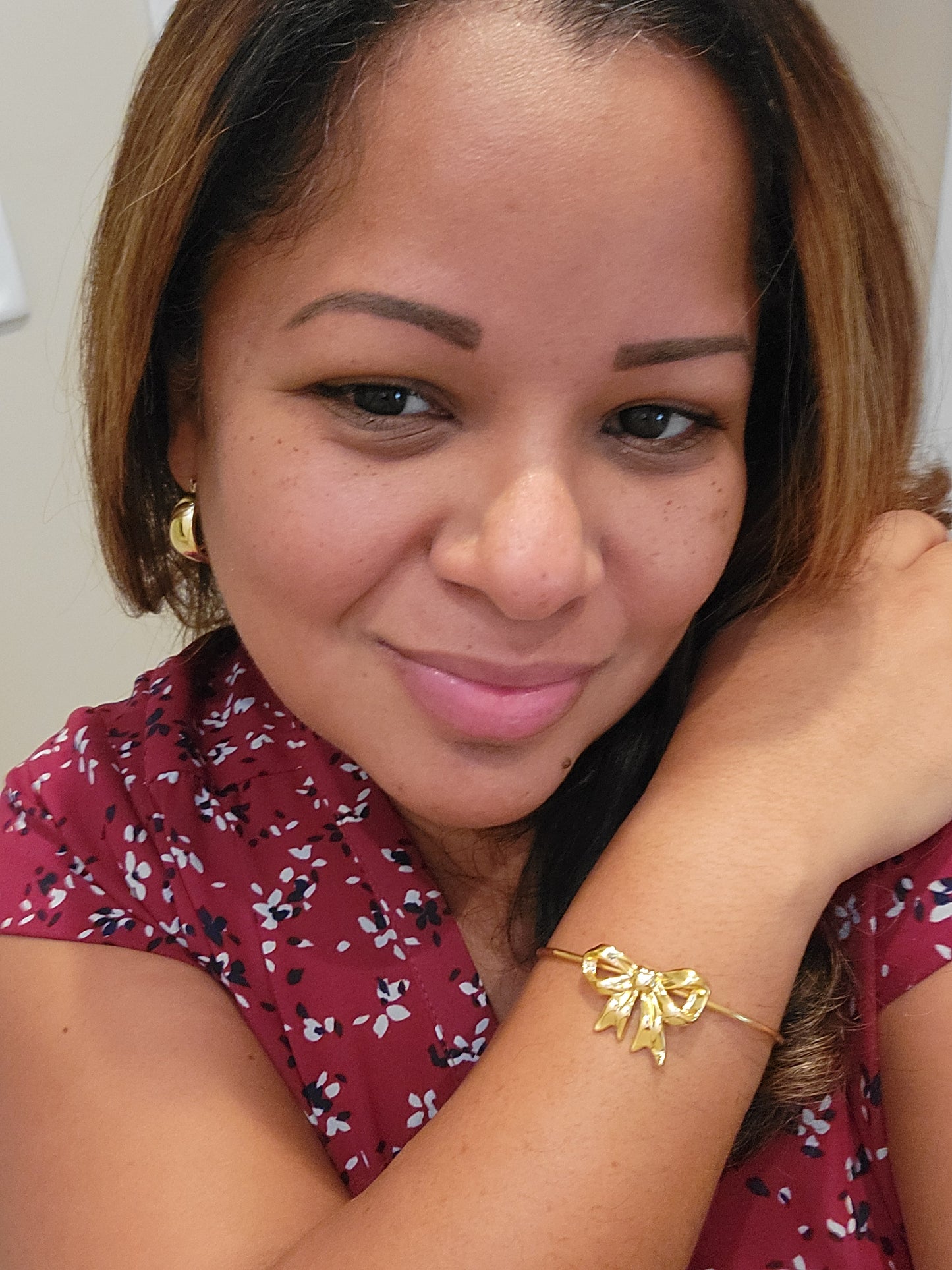18K Gold-Plated Stainless Steel Bow Bracelet