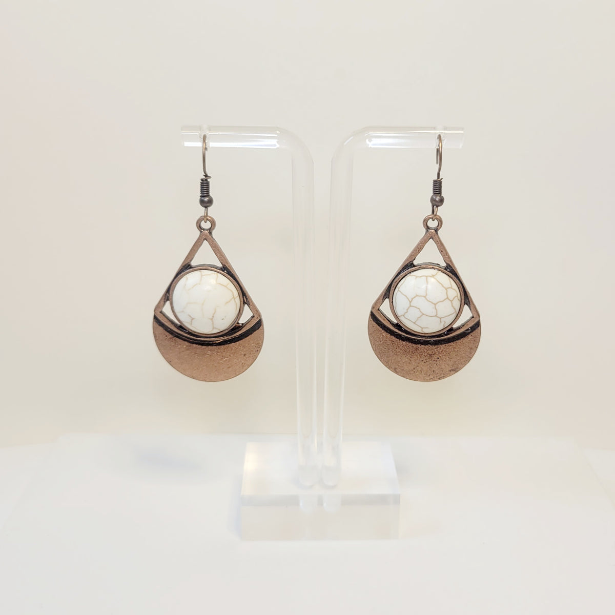 Marble Tear Drop Earrings