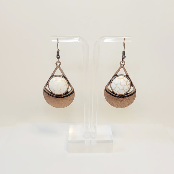 Marble Tear Drop Earrings